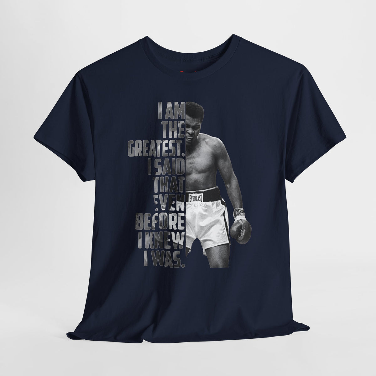 Boxing Champion Quote Tee — "I Am The Greatest" Graphic T‑Shirt