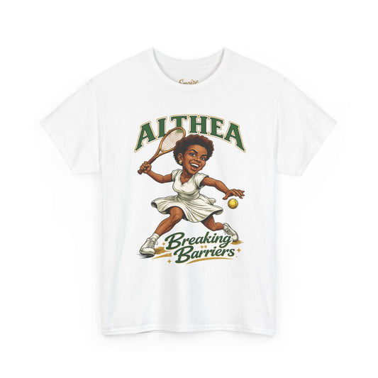 Althea Gibson 'Breaking Barriers' Tennis T-Shirt — Vintage Grand Slam Champion Tribute