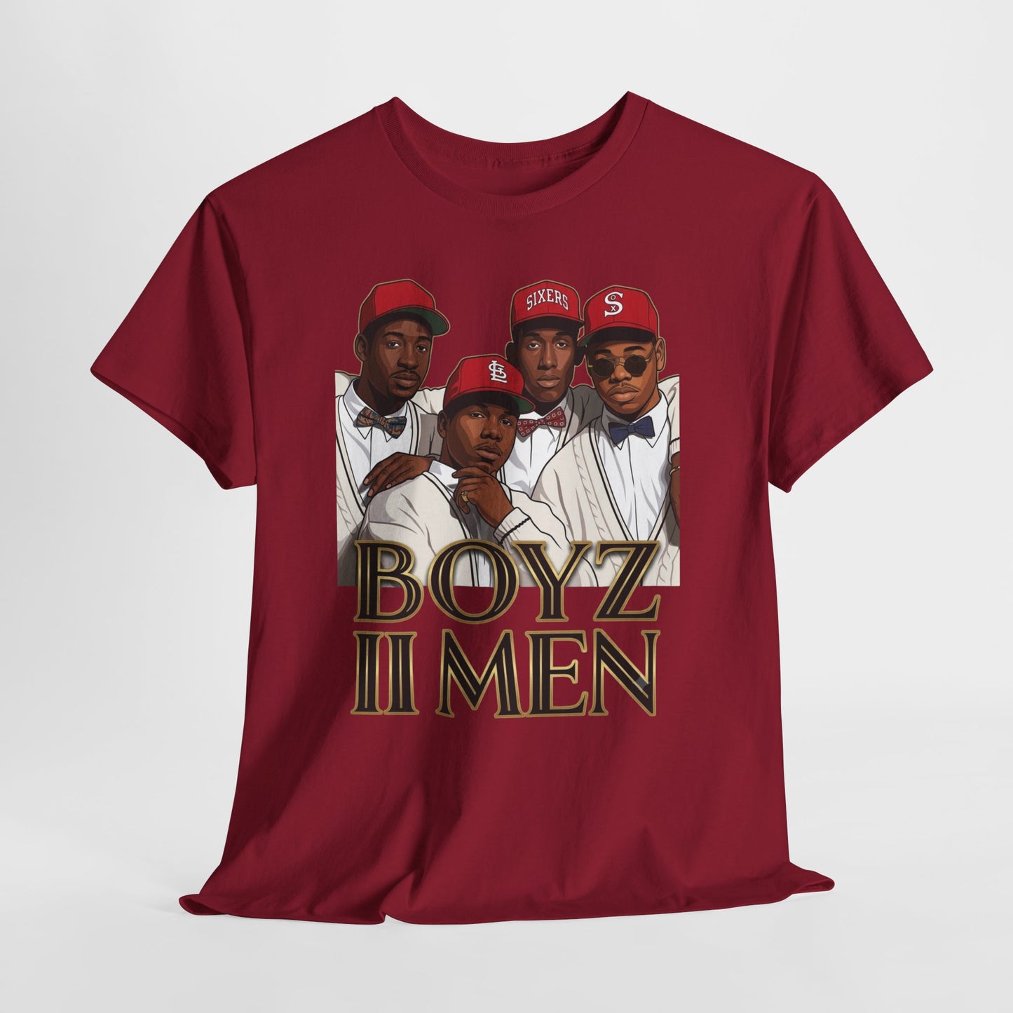 Boyz II Men Classic Portrait Graphic Tee - Retro R&B 90s Style