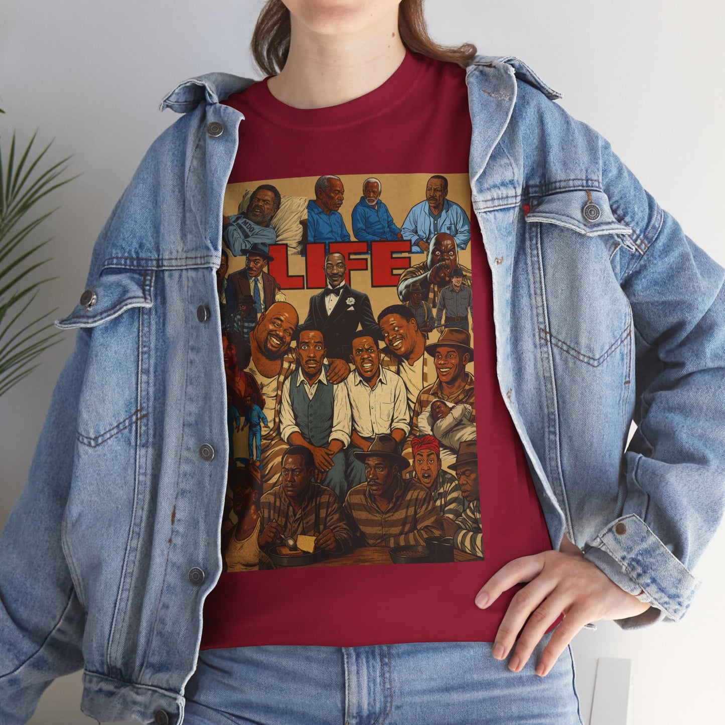 Retro Life Graphic Tee, Unisex Heavy Cotton T-Shirt, Vintage Style Shirt, Casual Wear, Unique Gift Idea