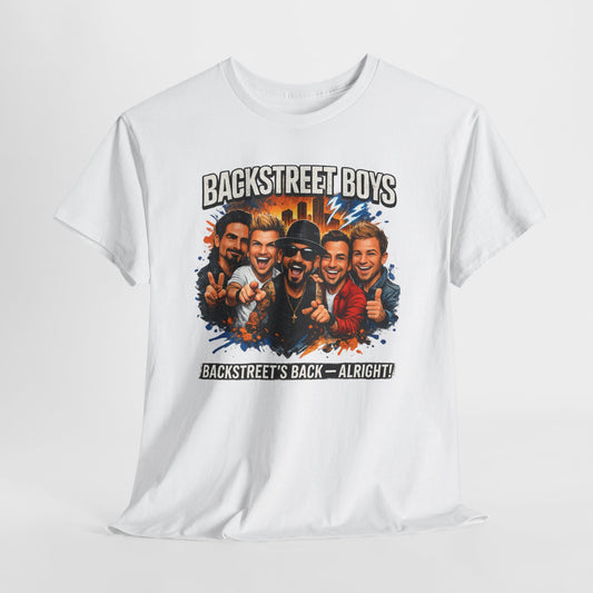 Backstreet Boys Graphic Tee - 'Backstreet's Back' Retro Band Shirt