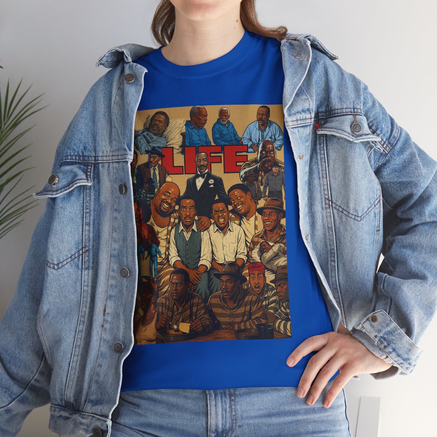 Retro Life Graphic Tee, Unisex Heavy Cotton T-Shirt, Vintage Style Shirt, Casual Wear, Unique Gift Idea