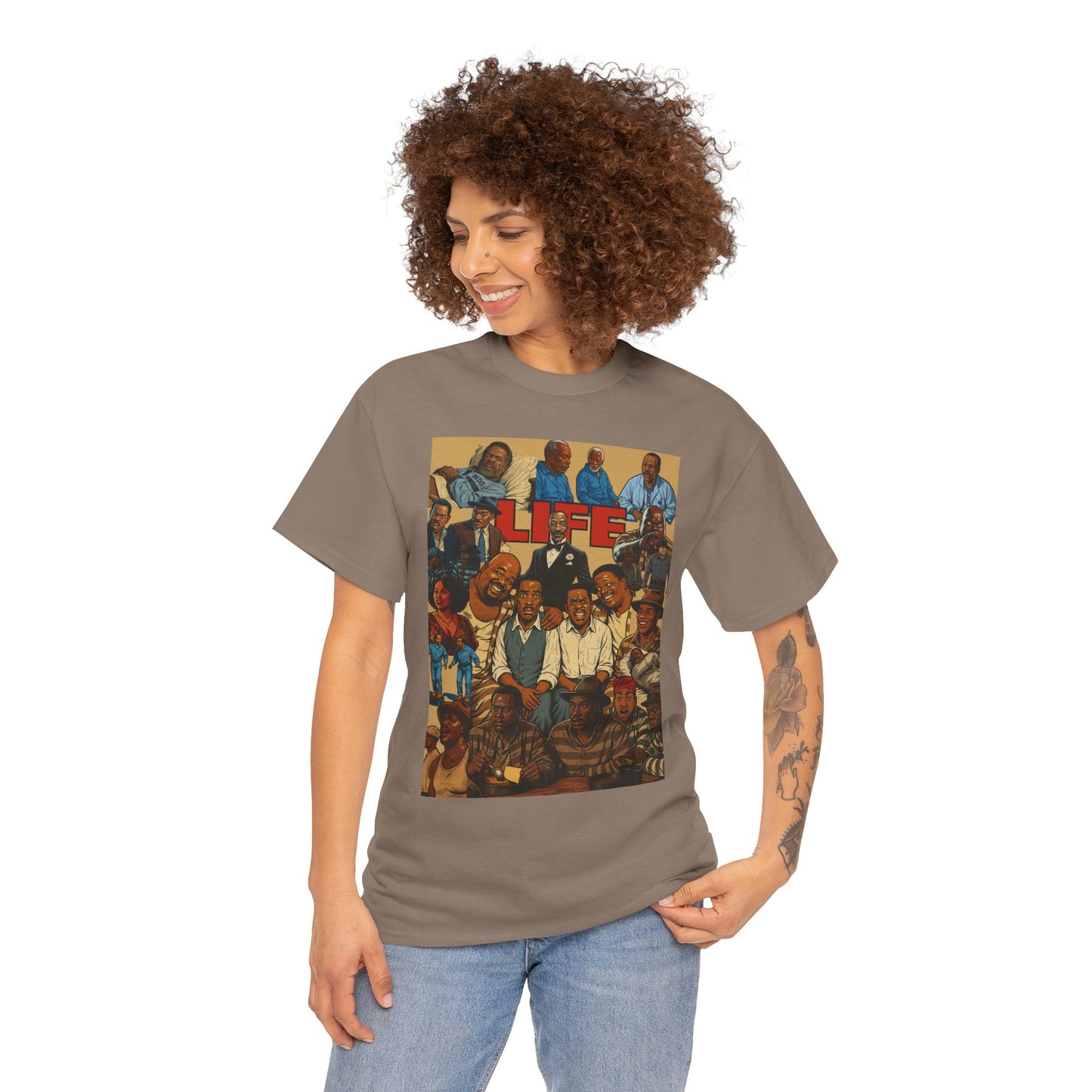 Retro Life Graphic Tee, Unisex Heavy Cotton T-Shirt, Vintage Style Shirt, Casual Wear, Unique Gift Idea