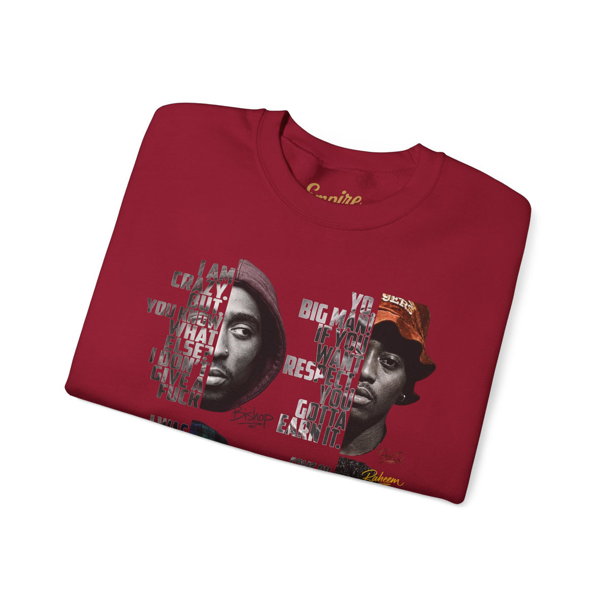 Wrecking Crew "Juice" Movie Legends Crewneck Sweatshirt — Collage Portraits & Lyrics