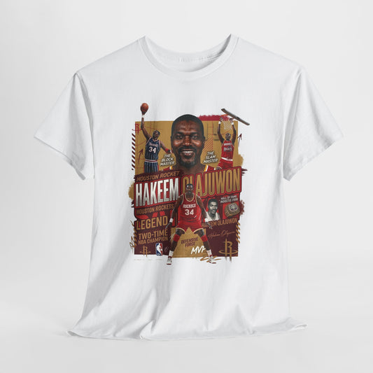 Basketball Legend Graphic Tee — Hakeem Olajuwon Tribute