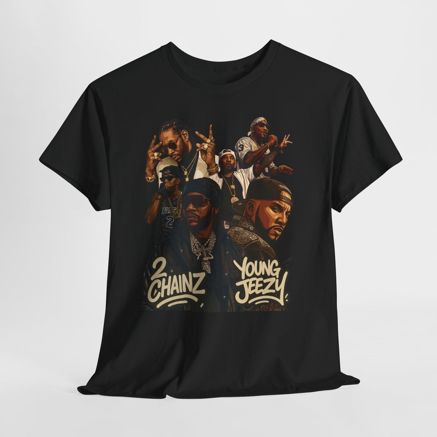 Hip-Hop Atlanta Legends Unisex Heavy Cotton Tee, Streetwear, Music Fan Gift, Cool Graphic Shirt, Casual Wear, Summer Essential