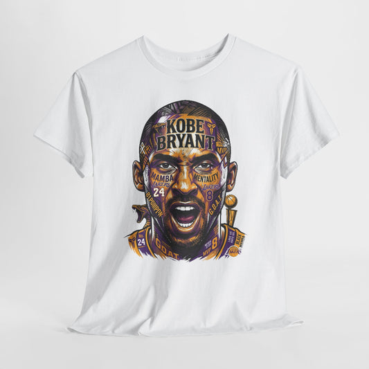 Kobe Bryant Portrait Tee — Lakers Tribute Basketball Shirt