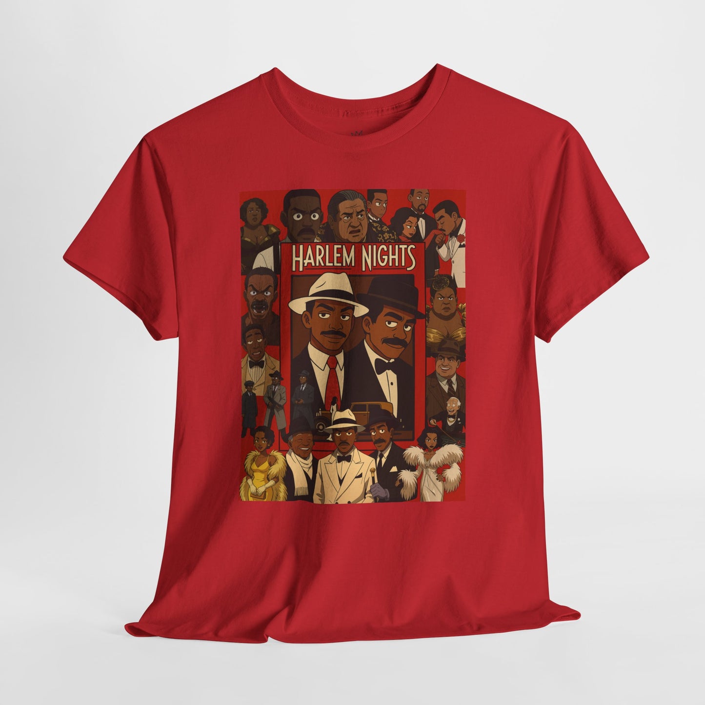 Harlem Nights Unisex Heavy Cotton Tee - Vintage Style Graphic T-Shirt for Movie Lovers