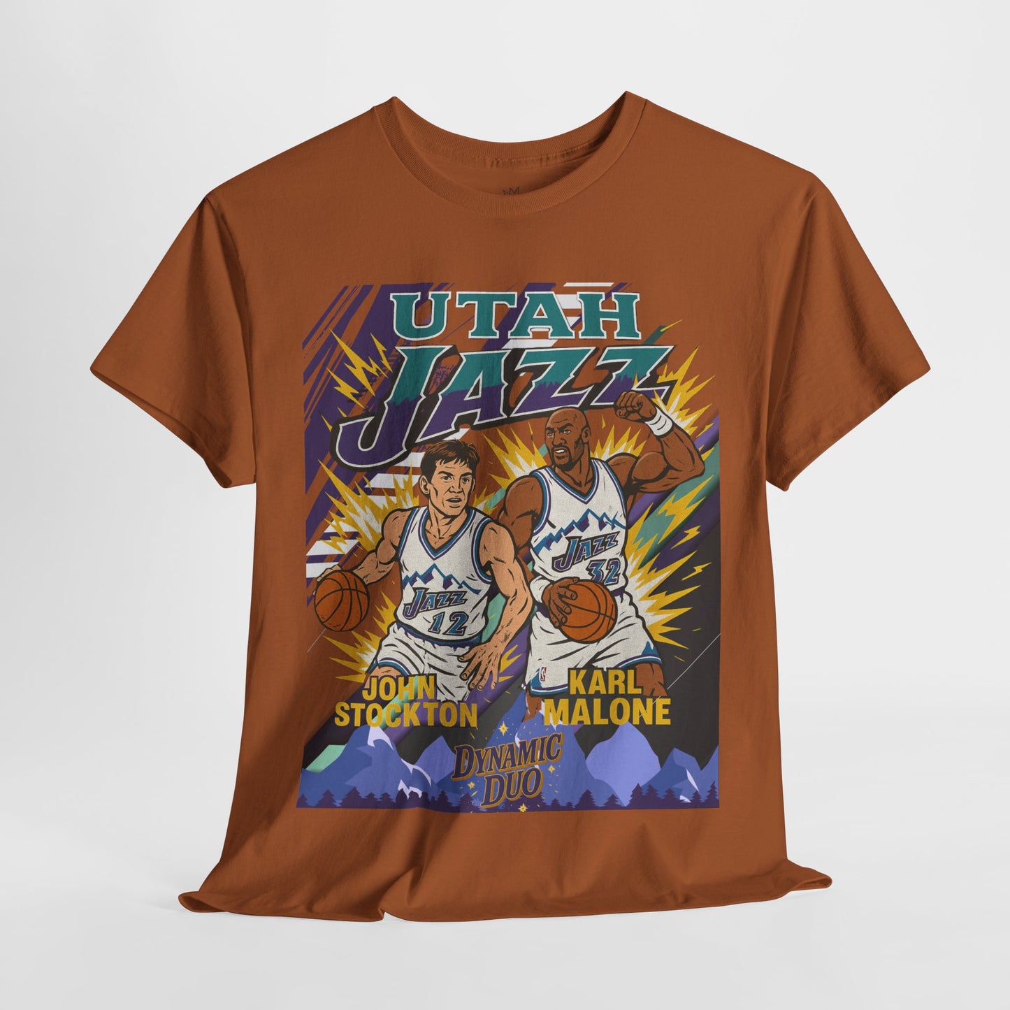 Utah Jazz Basketball Tribute Tee, Unisex Cotton Shirt, NBA Fan Gift, Sports Apparel, Retro Graphic T-Shirt