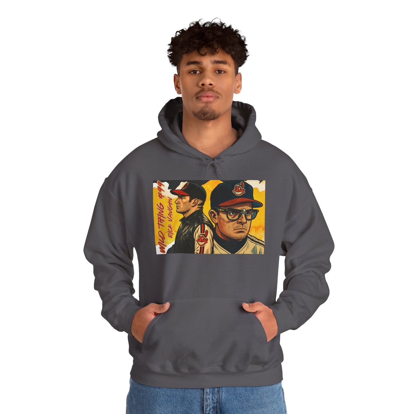 "Wild Thing "Vintage Style Unisex Hoodie with Iconic Film Design | Cozy Sweatshirt for Movie Lovers, Perfect Gift for Birthdays, Nostalgic Apparel