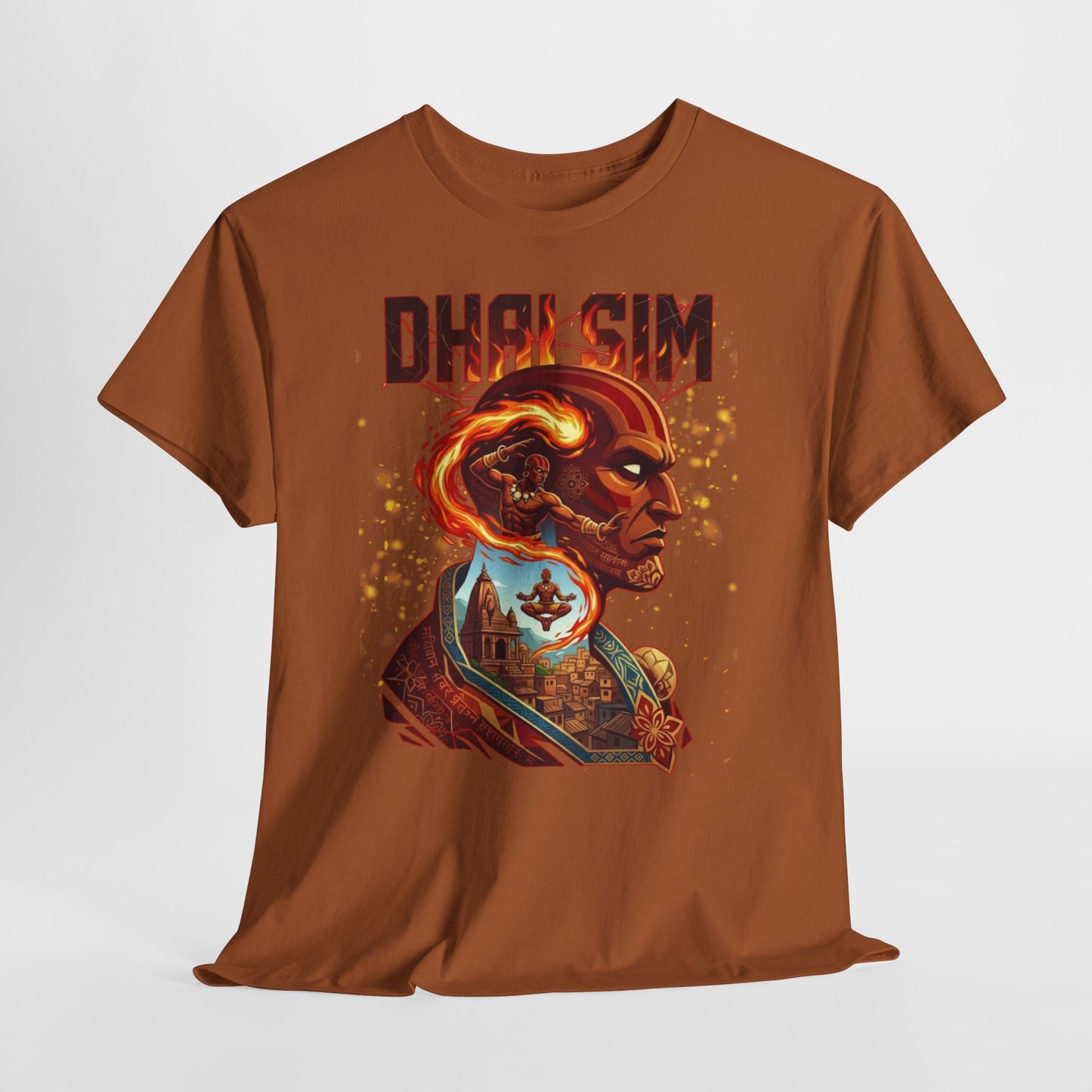 DHALSIM Graphic Tee — Retro Fighting Game Portrait T-Shirt
