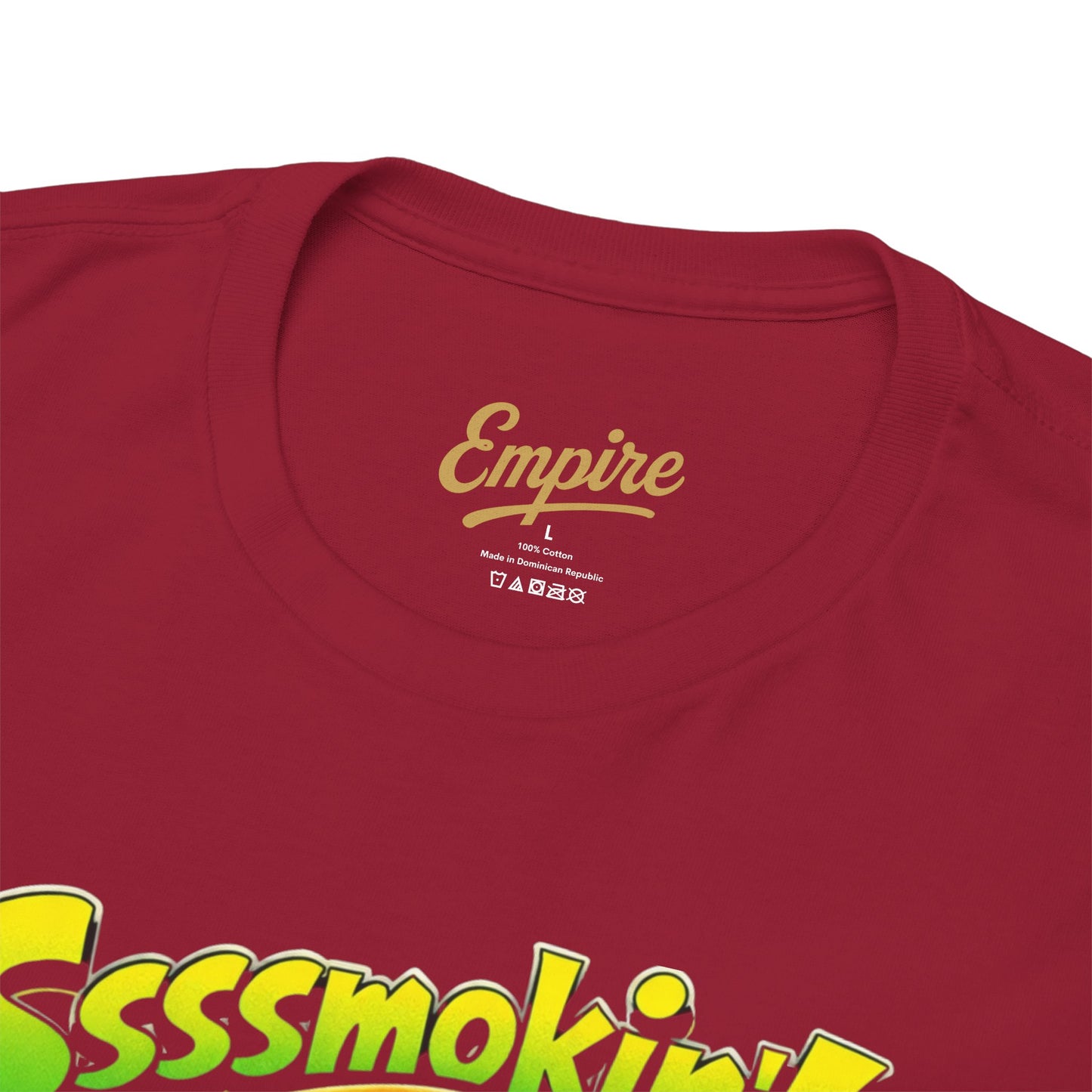 The Mask Graphic Tee — 'Ssssmokin!' Retro Movie Design