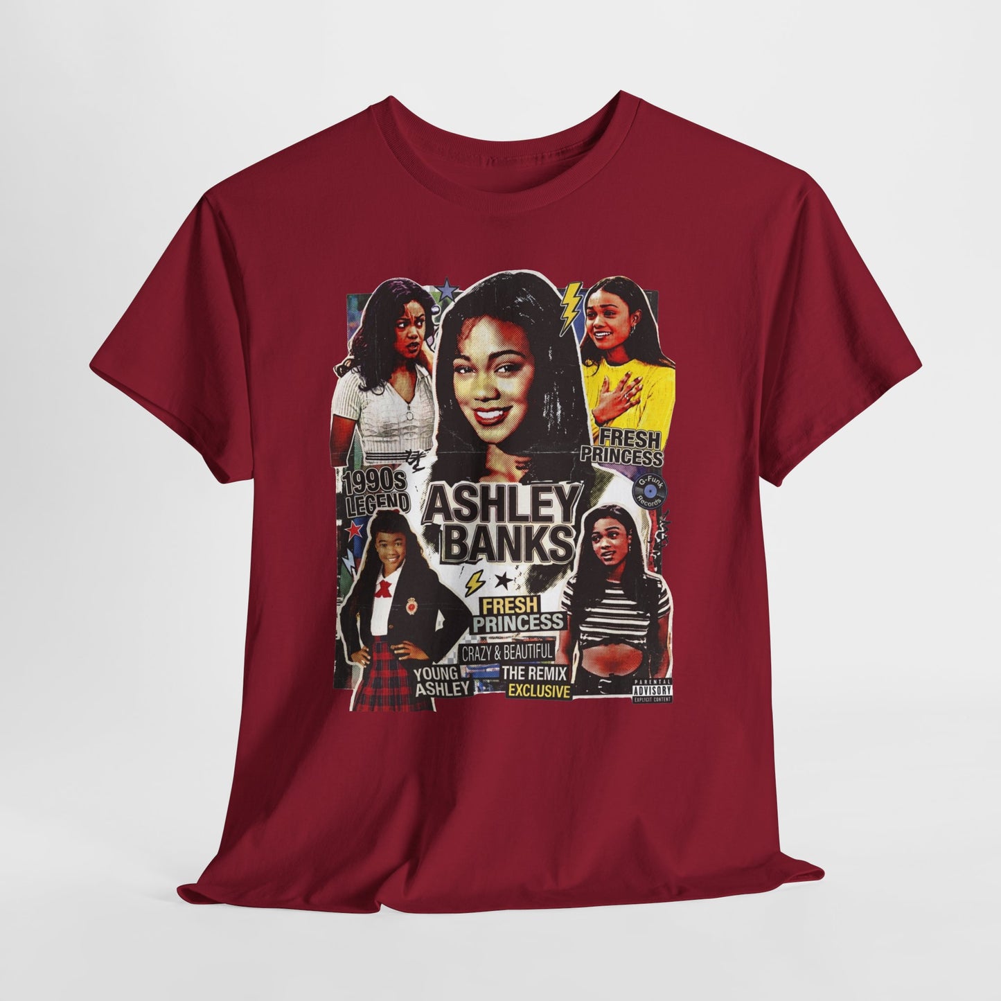 Retro 90s TV Star Collage Tee — Ashley Banks Tribute Graphic T-Shirt