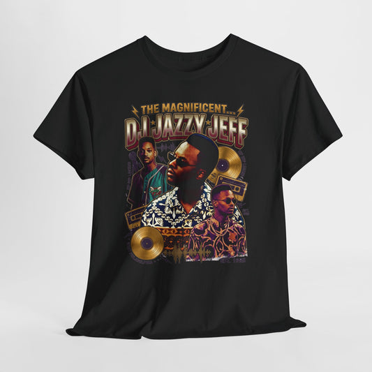 DJ Jazzy Jeff Tribute Tee — "The Magnificent DJ Jazzy Jeff" Retro Hip-Hop Graphic Shirt