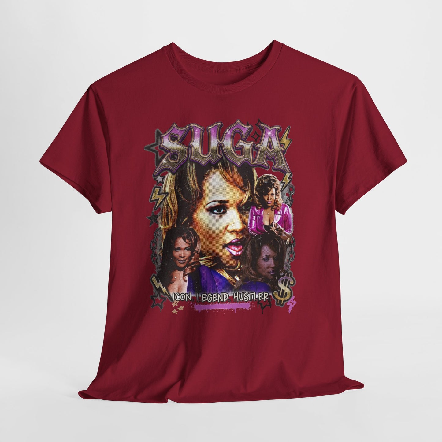 Suga Tribute Tee — Retro Movie Collage Graphic T-Shirt