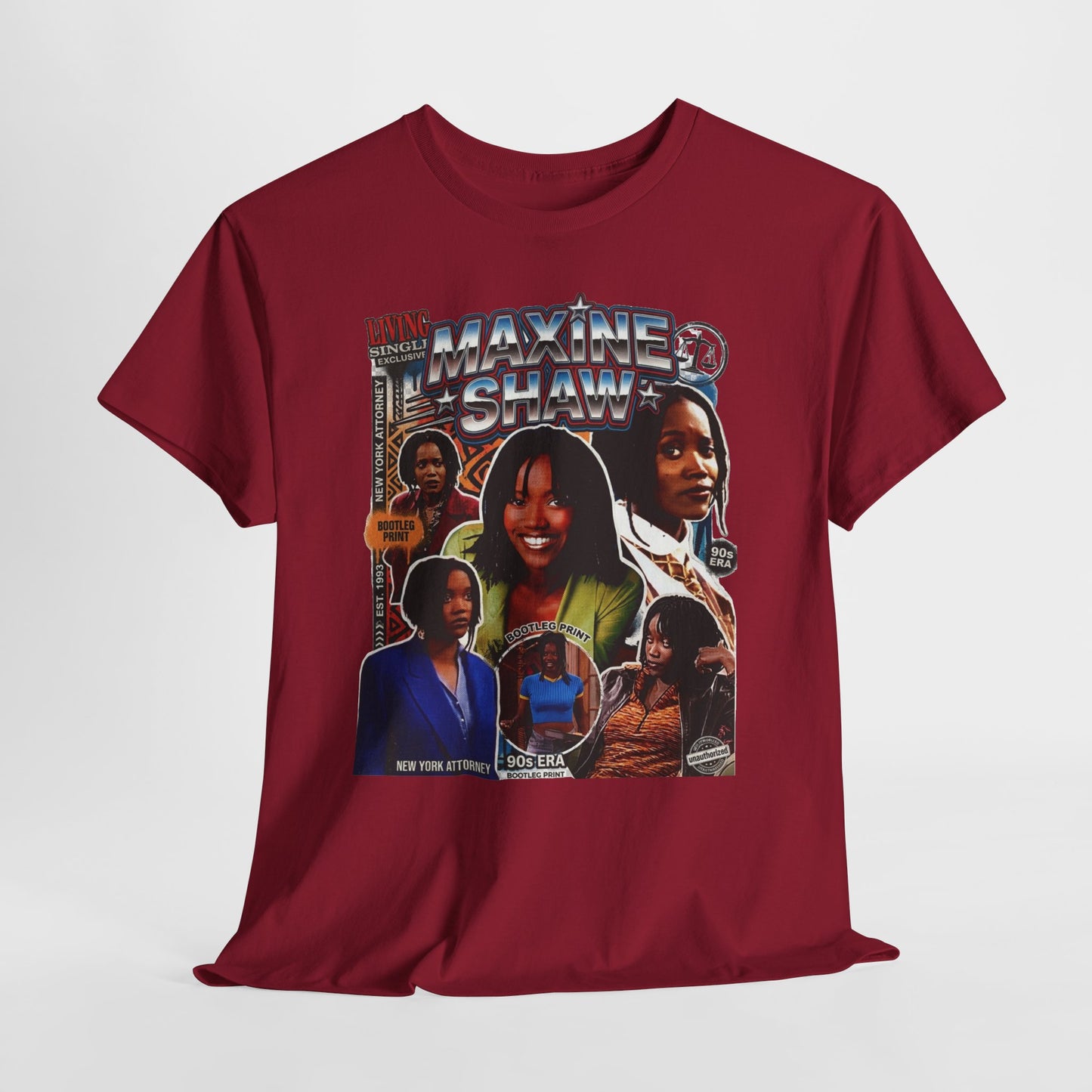 Maxine Shaw Retro Collage T‑Shirt — Vintage 90s TV Sitcom Graphic Tee