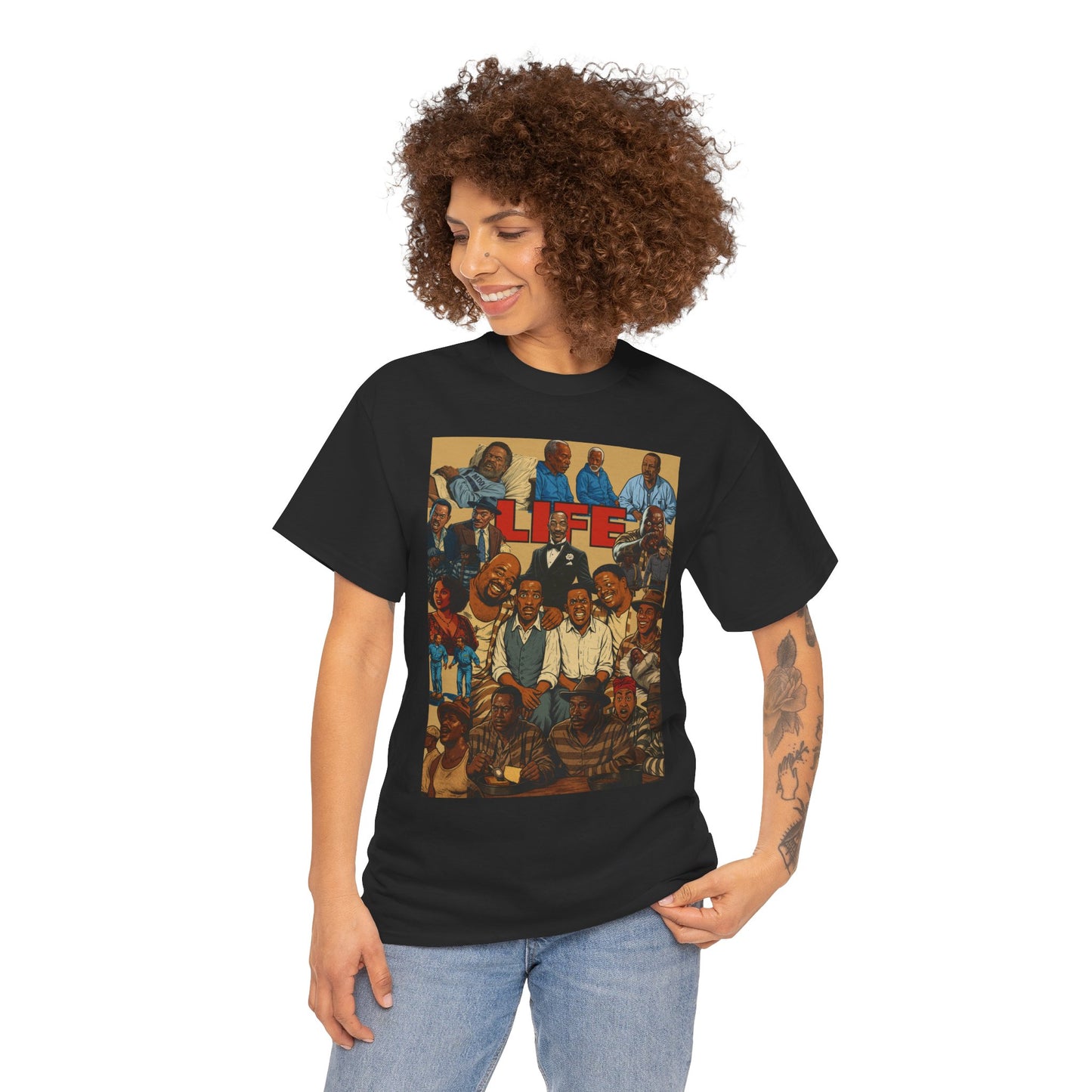 Retro Life Graphic Tee, Unisex Heavy Cotton T-Shirt, Vintage Style Shirt, Casual Wear, Unique Gift Idea