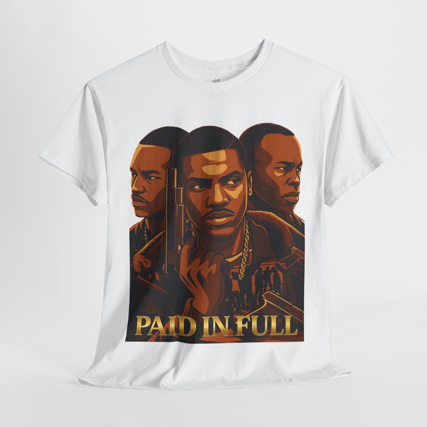 Paid In Full Graphic Tee, Hip Hop Shirt, Retro Music Apparel, Gift for Music Lovers, Unisex Cotton T-Shirt