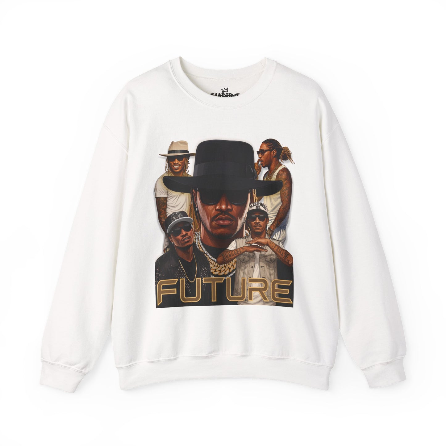 Futuristic Graphic Sweatshirt, Unisex Crewneck, Streetwear Style, Trendy Gift, Music Lovers Apparel, Casual Comfort