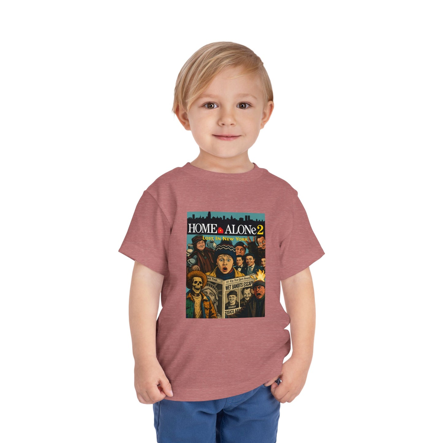 Home Alone 2 Toddler Tee - Fun Kid's Shirt for Movie Fans, Birthday Gift, Playtime, Family Movie Night, Holiday Apparel