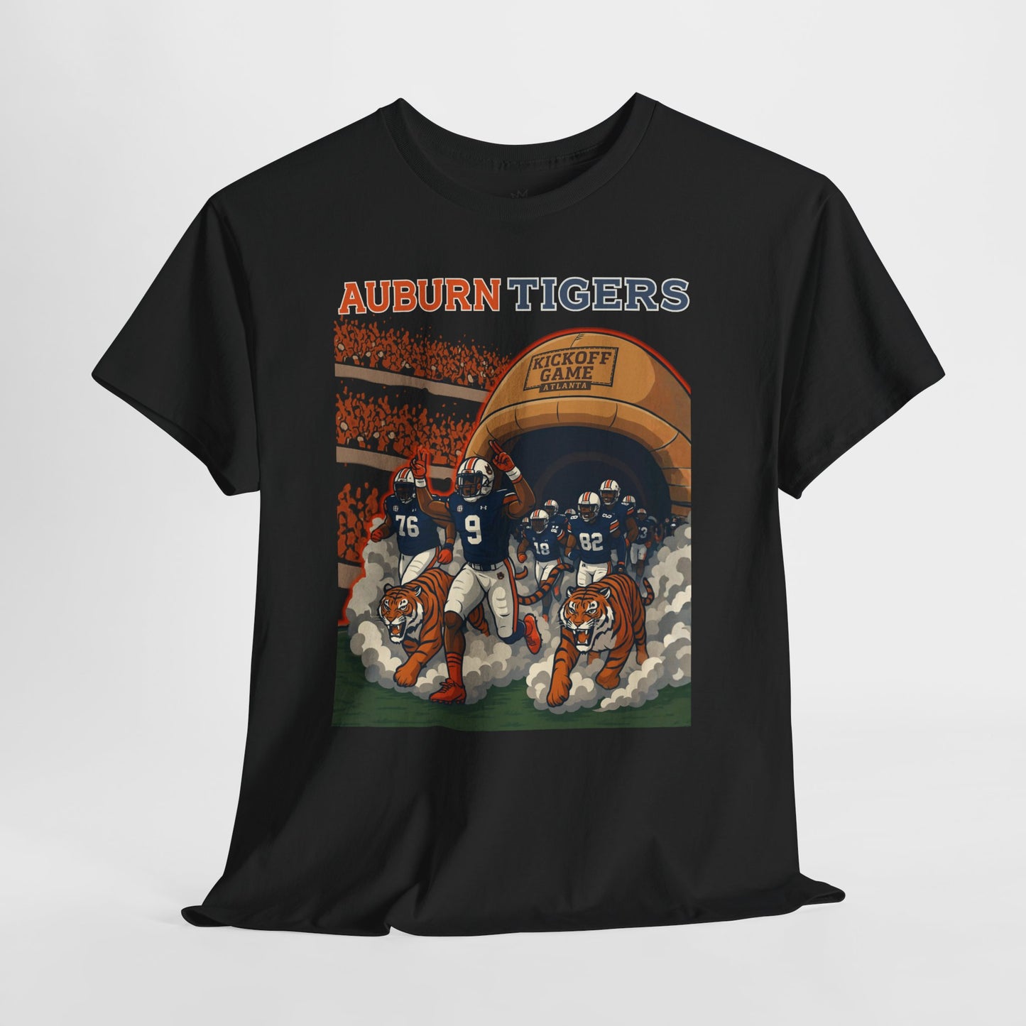Auburn Tigers Graphic Tee - Unisex Heavy Cotton Shirt for Game Day, Sports Fans, Birthday Gifts, Tailgating, College Spirit