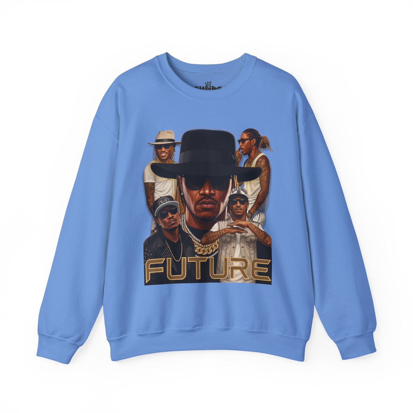 Futuristic Graphic Sweatshirt, Unisex Crewneck, Streetwear Style, Trendy Gift, Music Lovers Apparel, Casual Comfort