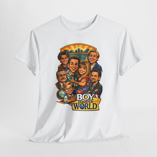'Boy Meets World' Retro Cast Caricature Tee