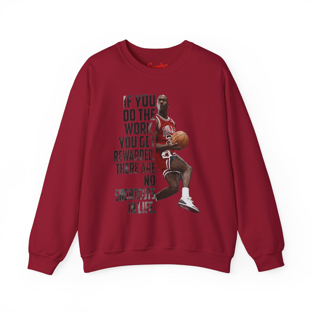 Motivational Basketball Quote Crewneck Sweatshirt