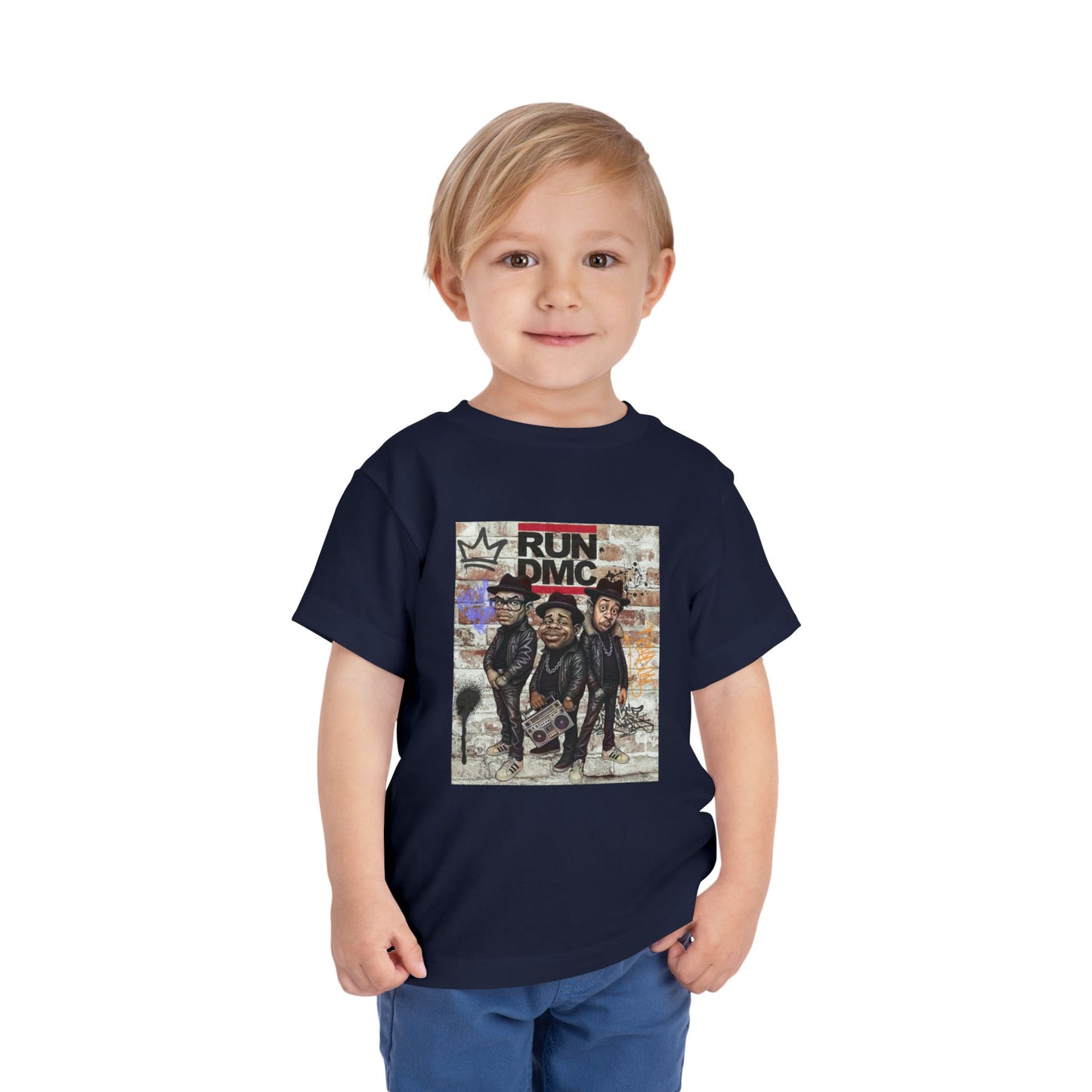 Toddler Short Sleeve Tee with Iconic Design, Hip-Hop Kids Shirt, Music Lover Gift, Birthday Outfit, Cool Toddler Apparel