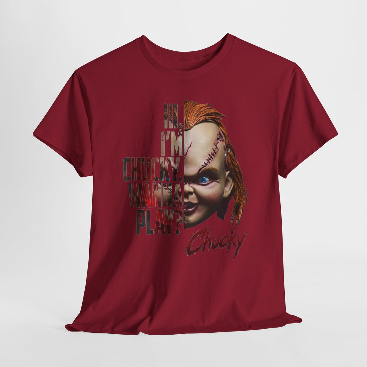 Chucky "Hi, I’m Chucky. Wanna Play?" Graphic Tee