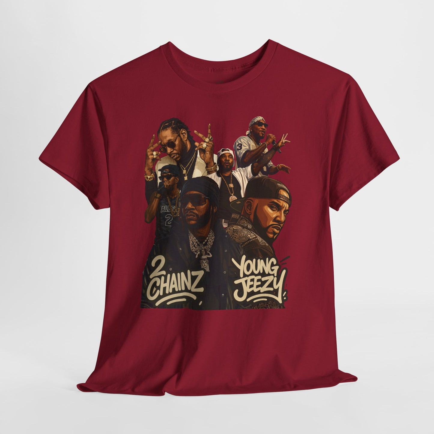 Hip-Hop Atlanta Legends Unisex Heavy Cotton Tee, Streetwear, Music Fan Gift, Cool Graphic Shirt, Casual Wear, Summer Essential