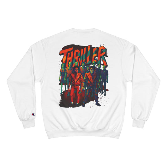 MJ Thriller Graphic Sweatshirt — Retro Zombie Dance Crew Back Print