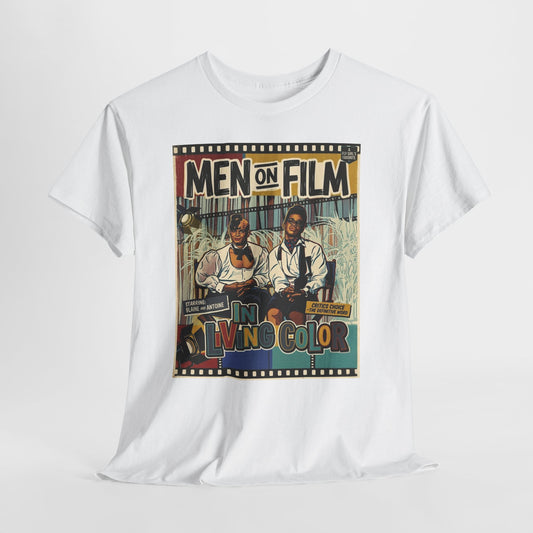 Men on Film Vintage Poster T-Shirt — "In Living Color" Retro Tee