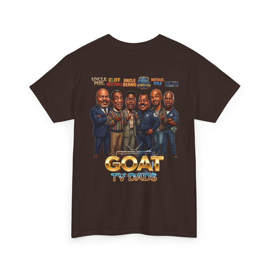 GOAT TV Dads T-Shirt — Caricature TV Fathers Reunion Tee