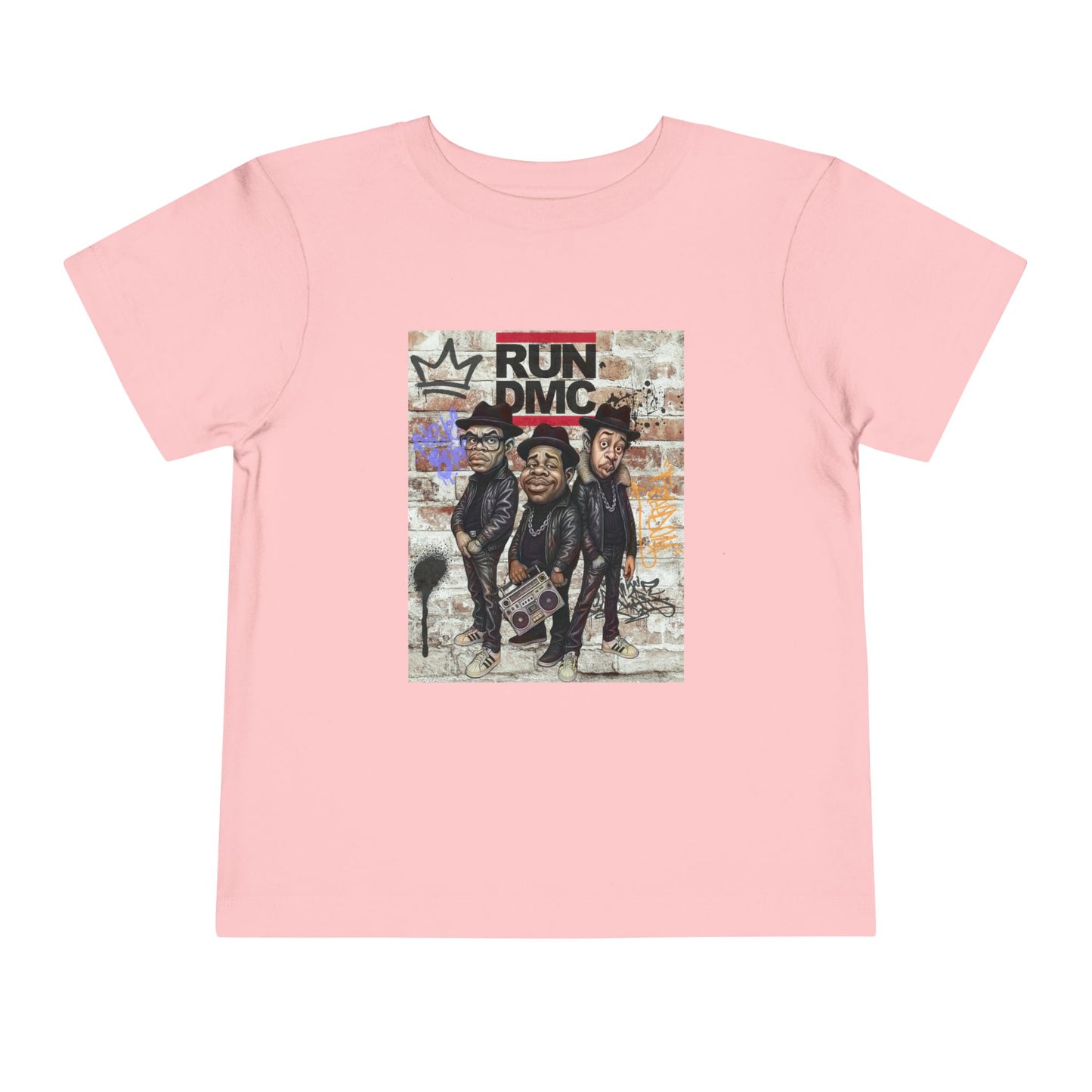 Toddler Short Sleeve Tee with Iconic Design, Hip-Hop Kids Shirt, Music Lover Gift, Birthday Outfit, Cool Toddler Apparel