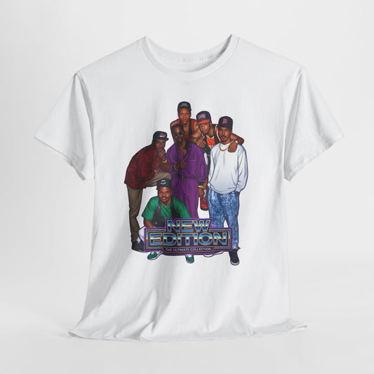 Vintage New Edition Graphic Tee – "The Ultimate Collection" Retro Portrait T-Shirt