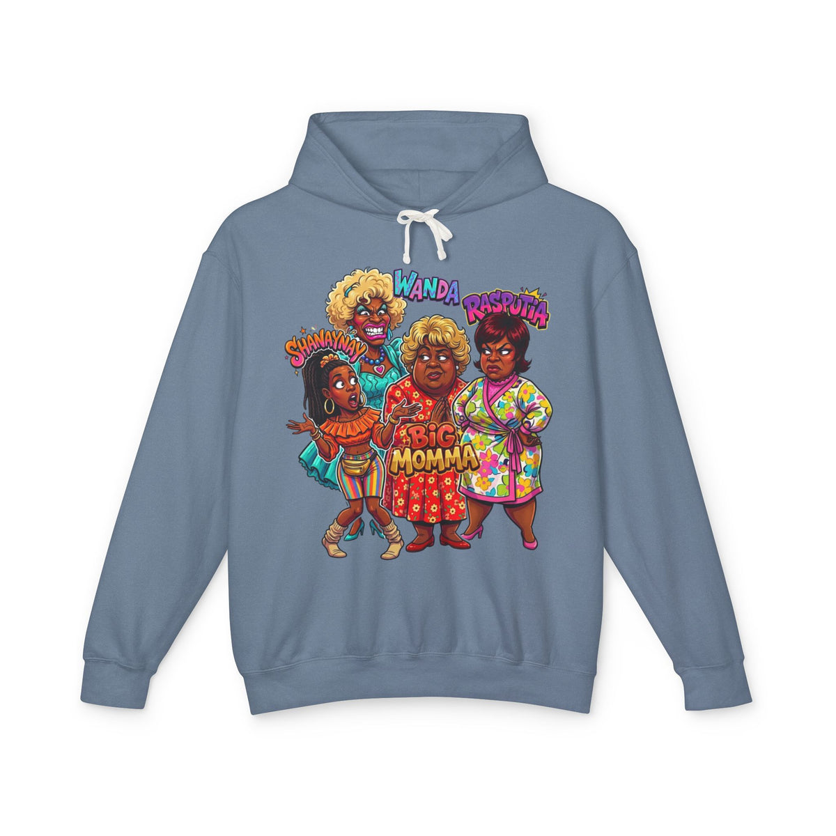 Big Momma & Nem Hooded Sweatshirt — Retro Squad Graphic Hoodie