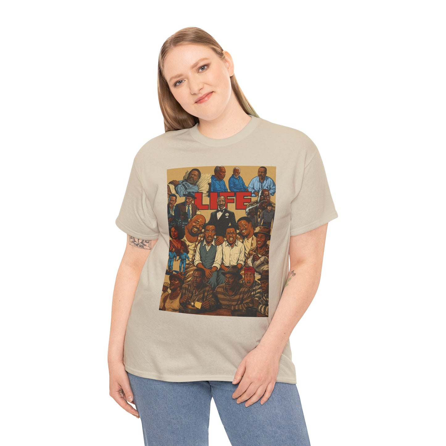 Retro Life Graphic Tee, Unisex Heavy Cotton T-Shirt, Vintage Style Shirt, Casual Wear, Unique Gift Idea