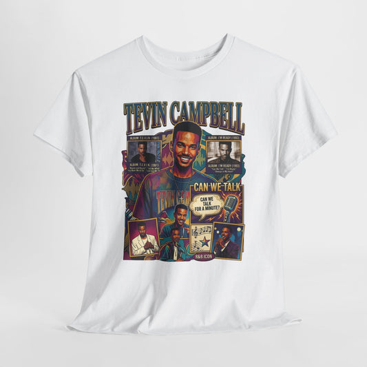 Tevin Campbell Tribute T‑Shirt — 'Can We Talk' Retro Collage Tee
