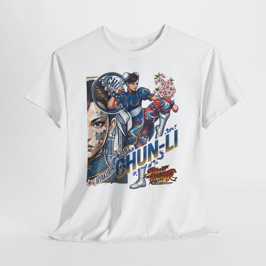 Chun-Li Street Fighter Graphic Tee — Retro Arcade Fighting Game Shirt