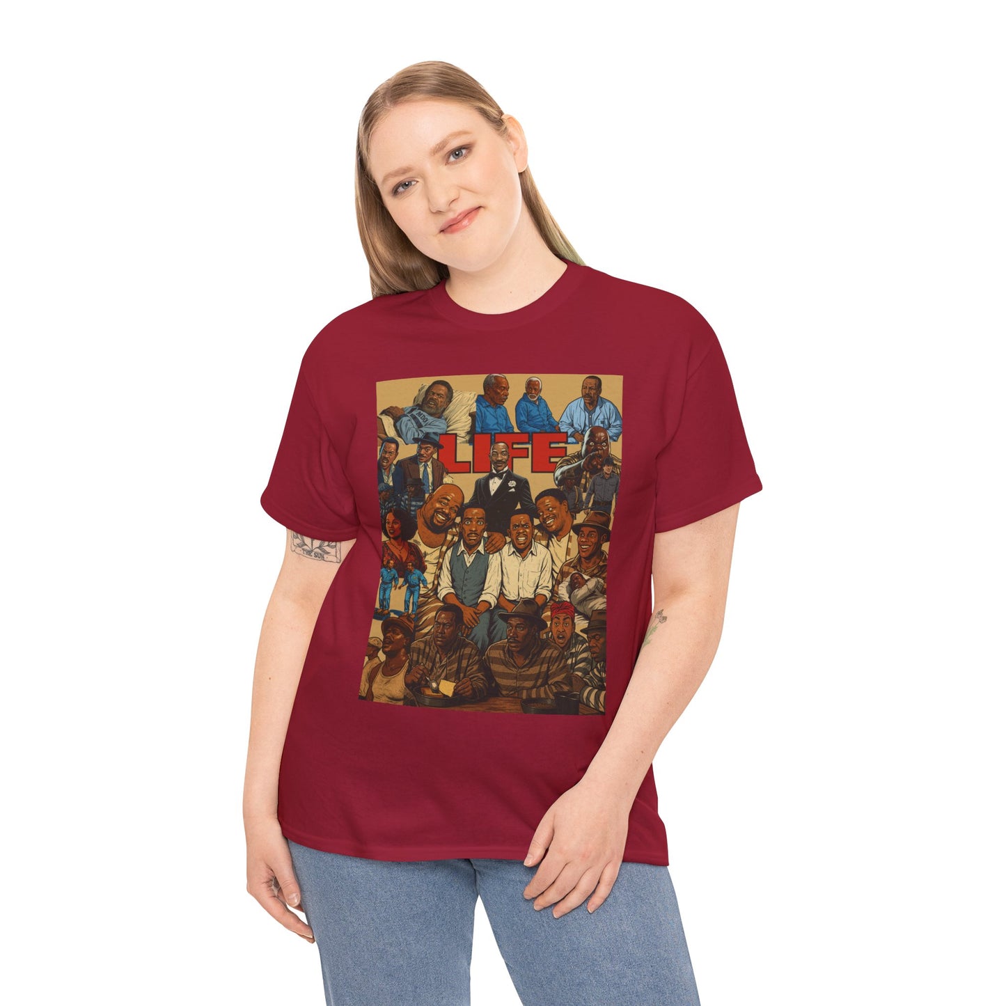 Retro Life Graphic Tee, Unisex Heavy Cotton T-Shirt, Vintage Style Shirt, Casual Wear, Unique Gift Idea