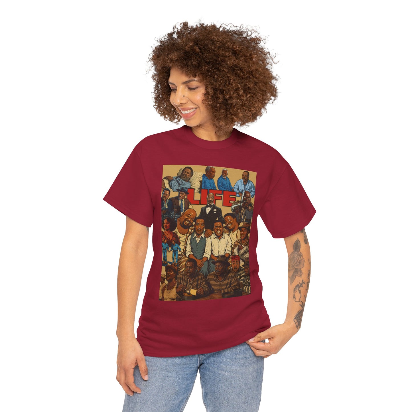 Retro Life Graphic Tee, Unisex Heavy Cotton T-Shirt, Vintage Style Shirt, Casual Wear, Unique Gift Idea