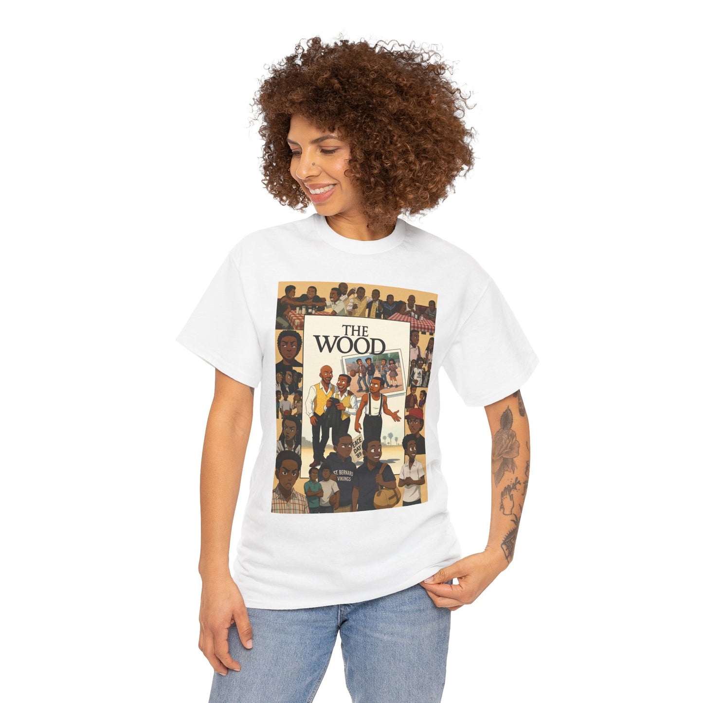 Retro 'The Wood' Graphic Shirt - Perfect for Casual Wear or Events
