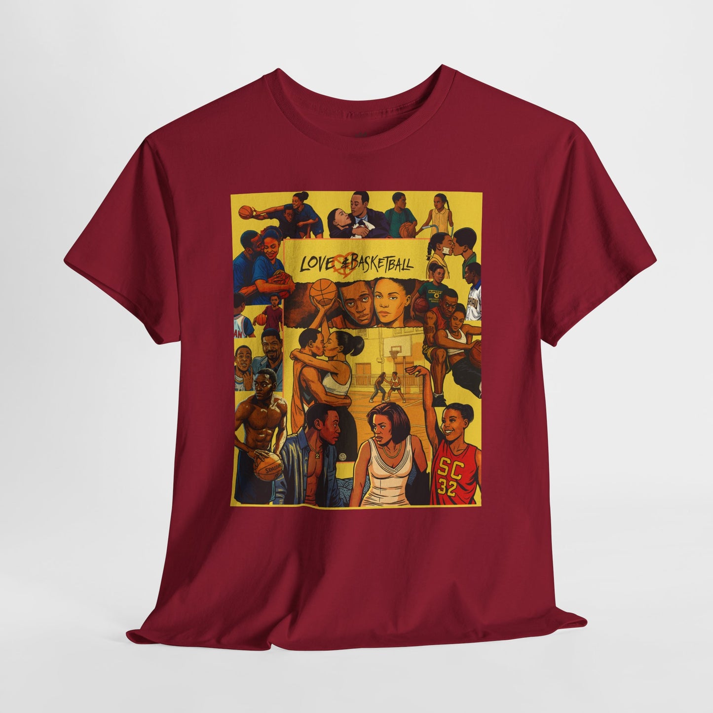 Love & Basketball Tee - Casual Style, Gift for Sports Lovers, Unique Graphic Shirt, Everyday Wear, Movie Inspired Apparel