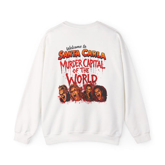 Lost Boys Crewneck Sweatshirt — Vintage Horror Movie Graphic (Welcome to Santa Carla)