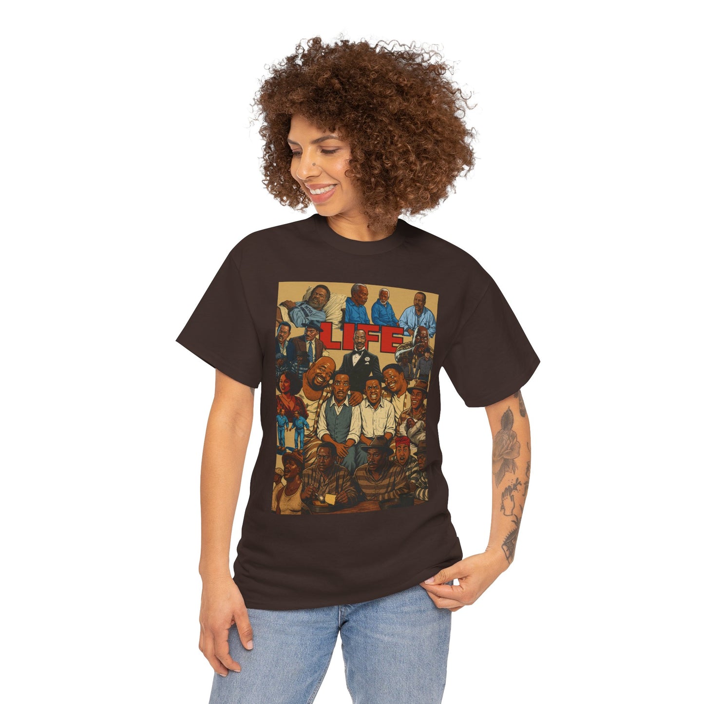 Retro Life Graphic Tee, Unisex Heavy Cotton T-Shirt, Vintage Style Shirt, Casual Wear, Unique Gift Idea