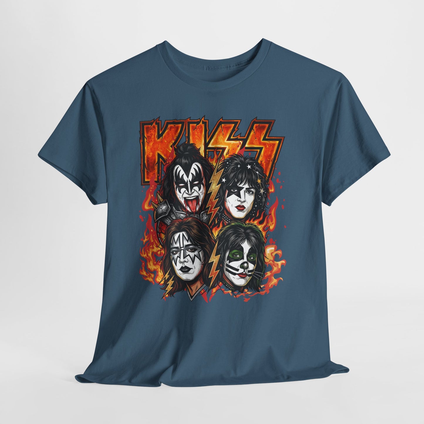 Rock Band Flames Graphic Tee