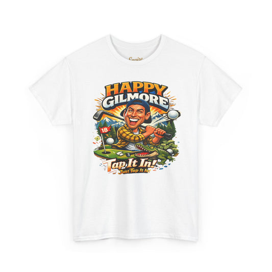 Happy Gilmore Golf T-Shirt — Vintage Funny Movie Golf Tee (‘Tap It In’ Design)