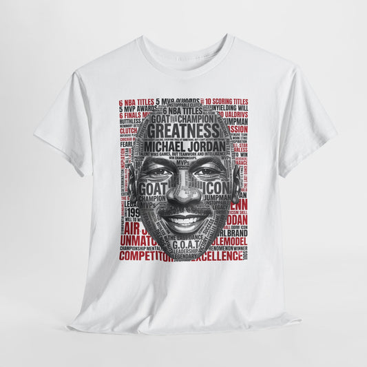Greatness Icon T-Shirt — Motivational Basketball Portrait Tee