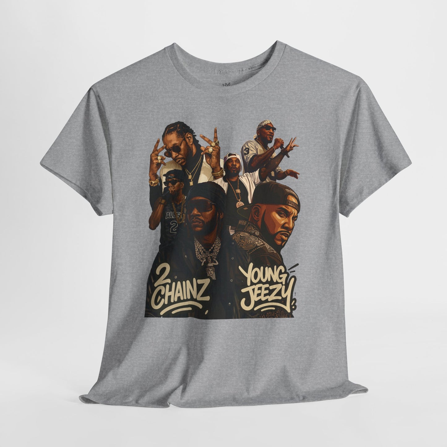Hip-Hop Atlanta Legends Unisex Heavy Cotton Tee, Streetwear, Music Fan Gift, Cool Graphic Shirt, Casual Wear, Summer Essential